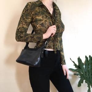 Vintage Coach Legacy Black Crossbody Purse No.9136